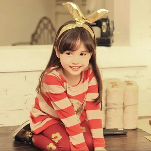 daringyo戴琳优新款宝宝儿童发饰女童可爱小兔子耳朵发带饰品