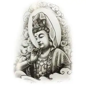 观音纹身贴手臂