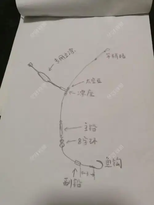 大炮立漂线组介绍,双铅单钩的调漂