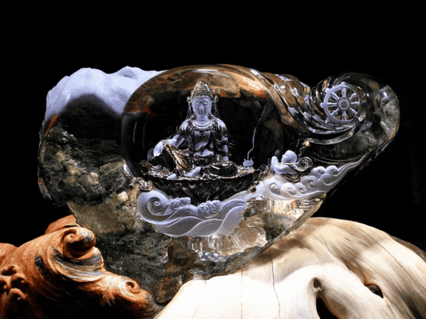 吉明阳(d13-d18)水晶大师雕刻作品.