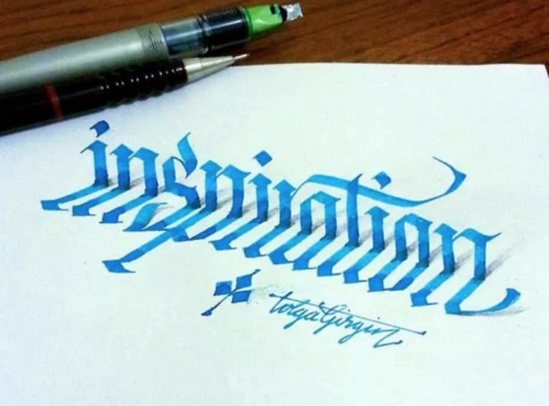 手绘尝试设计一款3d立体的字体