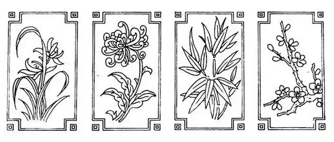 在中国传统文化中,梅兰竹菊代表着高贵的品格,称为"四君子"