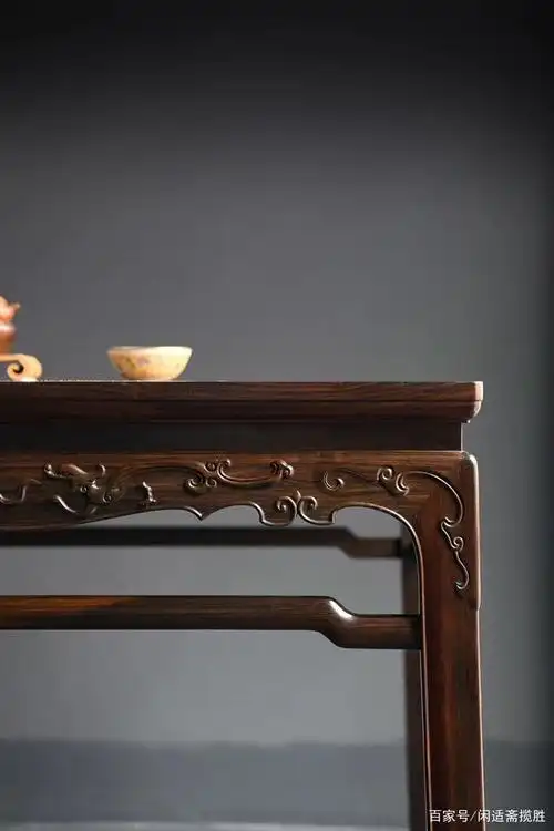 明式家具,螭龙纹休闲方桌,红木家具