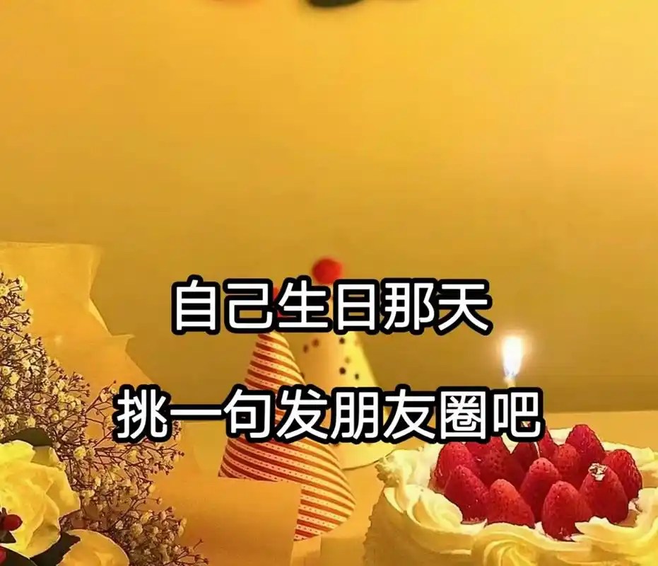 自己生日那天 挑一句发朋友圈吧