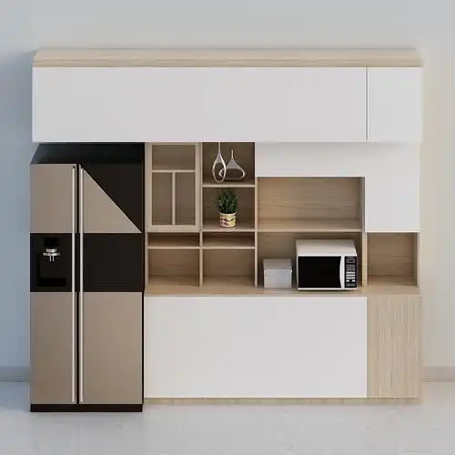 欧派-全屋定制19800-客餐厅餐边柜3d模型下载_餐边