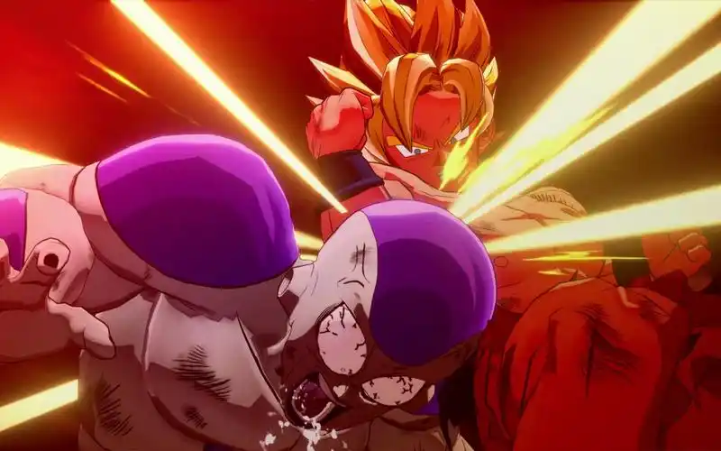 《龙珠z卡卡罗特》超级赛亚人孙悟空vs弗利萨