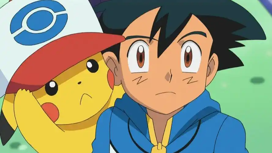 皮卡丘戴着小智的帽子