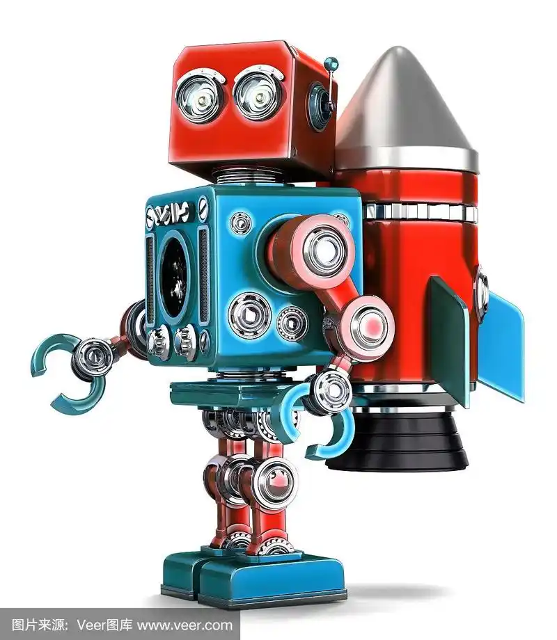 飞行背包,自动的,火箭,背景分离,分离着色