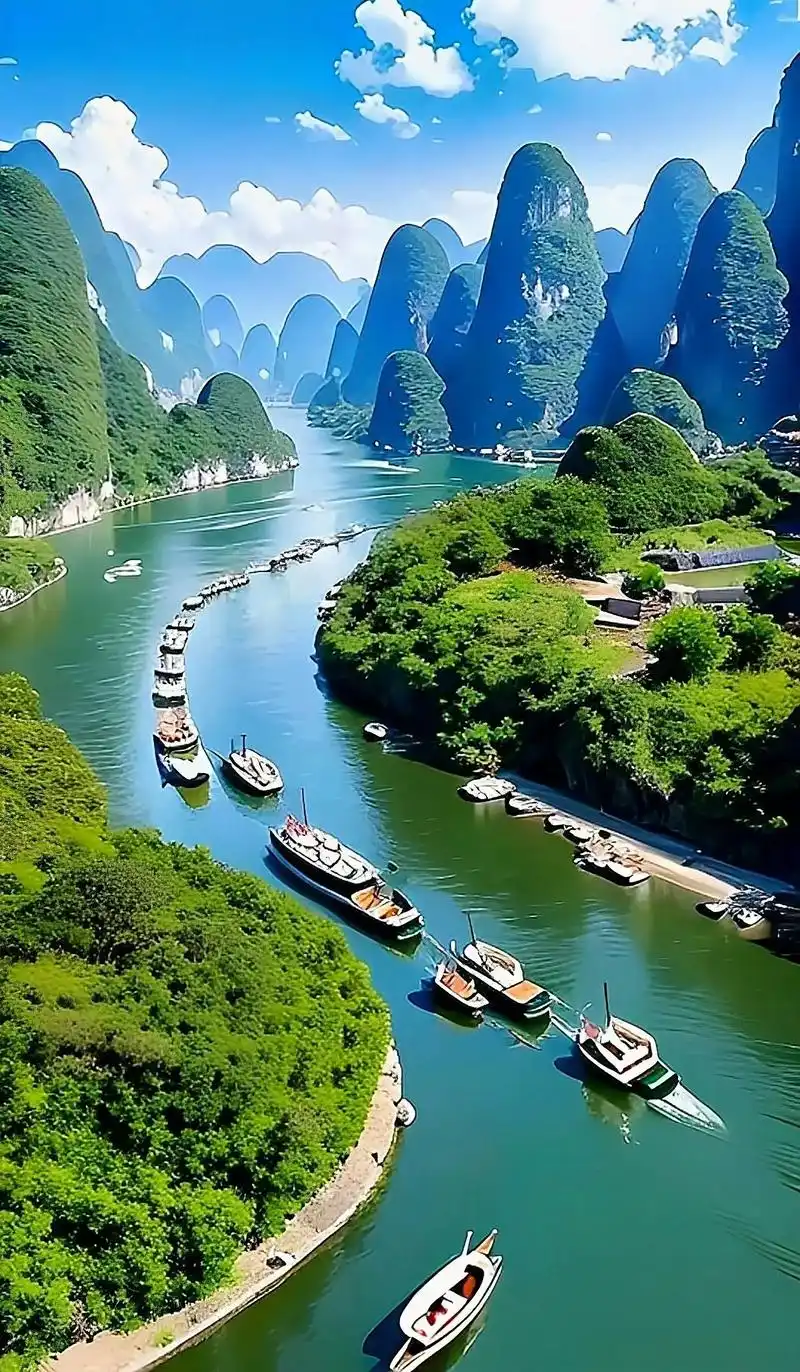 桂林山水甲天下,阳朔风景甲桂林,如果你也喜欢山水风景图