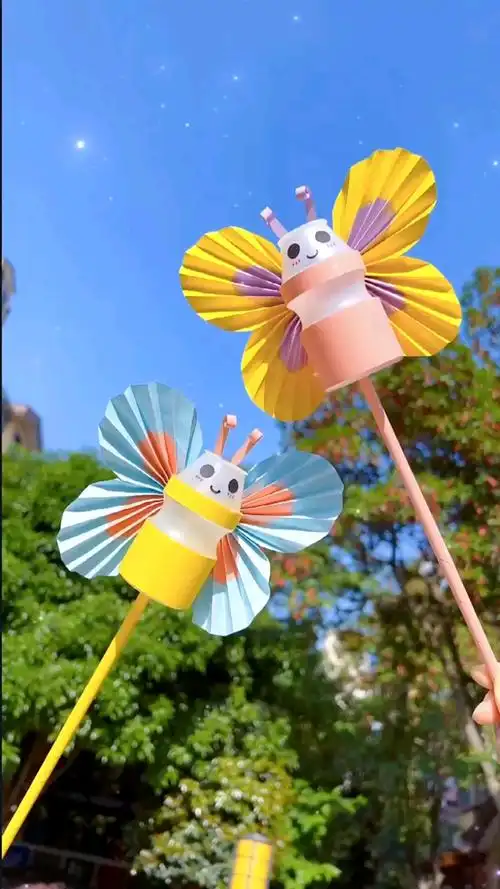 手工制作#喝完的酸奶瓶不要扔,一起做漂亮的蝴蝶吧-度小视