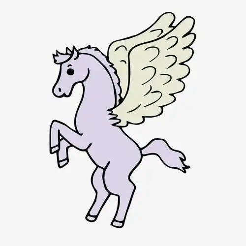 儿童简笔画天马