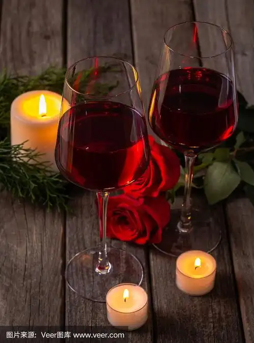 玫瑰,葡萄酒,玻璃杯,蜡烛,饮料