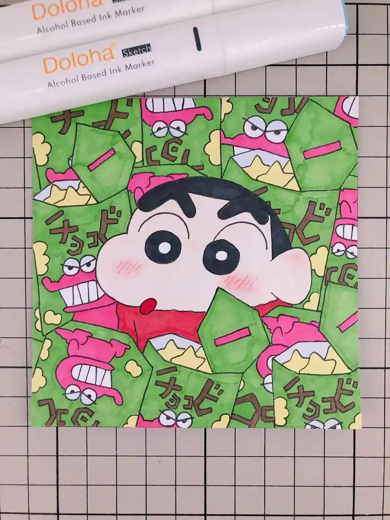 附步骤图. 马克笔:多 - 抖音