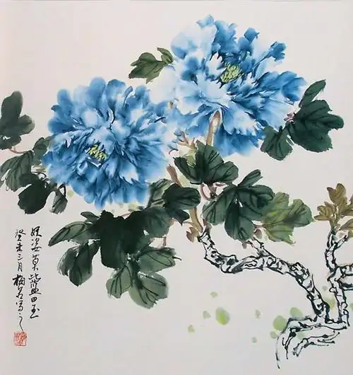 国画牡丹的画法