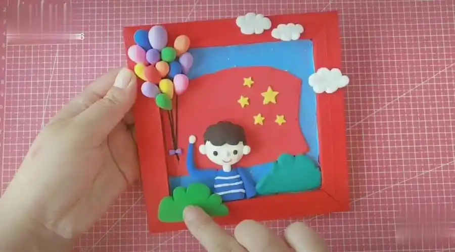 我和我的祖国粘土浮雕画我和我的祖国 粘土手工粘土浮雕国庆在抖音