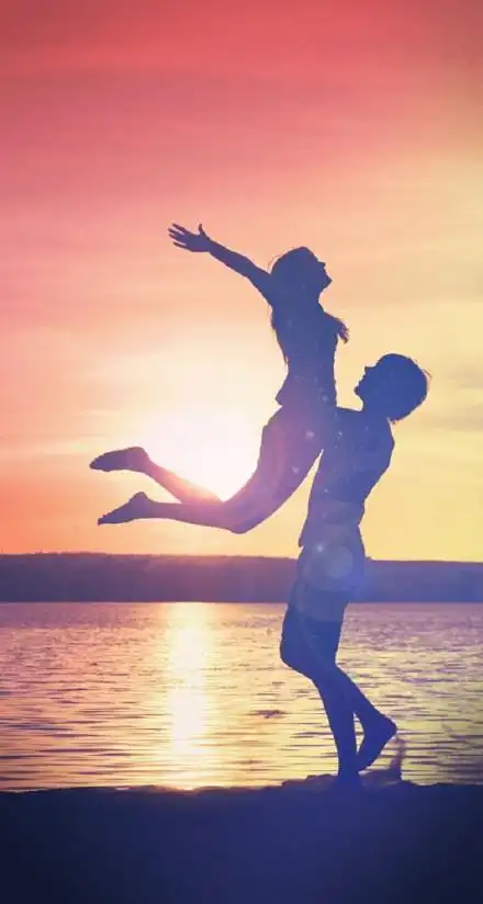 浪漫的情侣皮肤不离不弃永相随