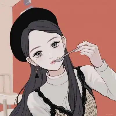 现代时尚美女手绘图片,女生头像图片