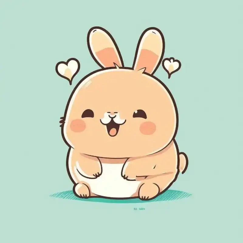 可爱的小兔兔卡通画92