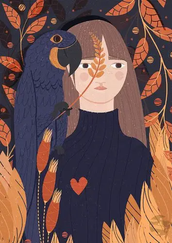 超现实主义画家插画欣赏,恬静画风插画作品