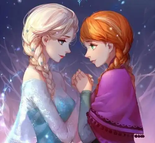 冰雪奇缘里面的安娜动漫图片 冰雪奇缘公主图片