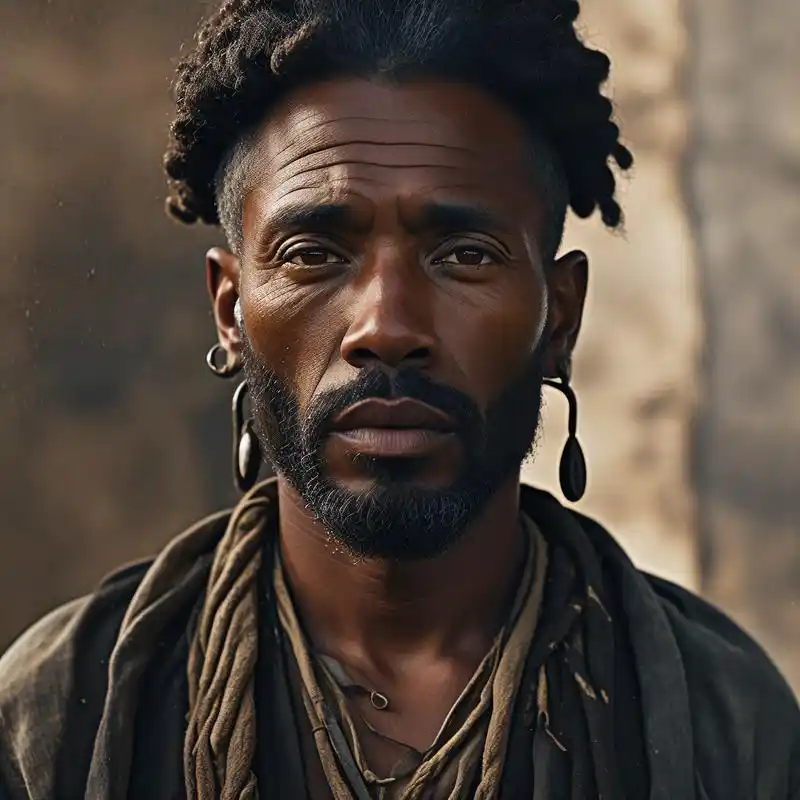 黑人奴隶头像系列 94 这是一组独特的黑人奴隶头像,每一张都蕴含着