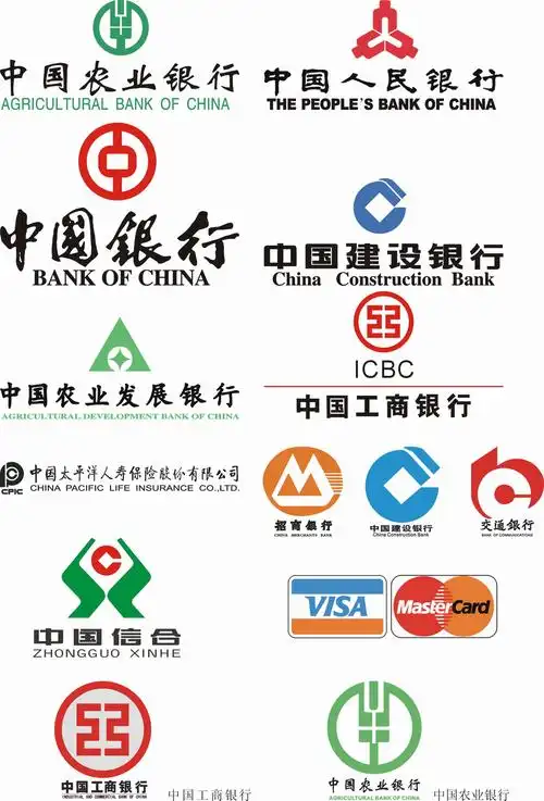 各大银行标志矢量下载