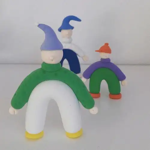 超轻粘土可可爱爱的小人儿摆件