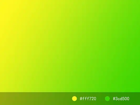 ui设计黄色绿色渐变配色方案