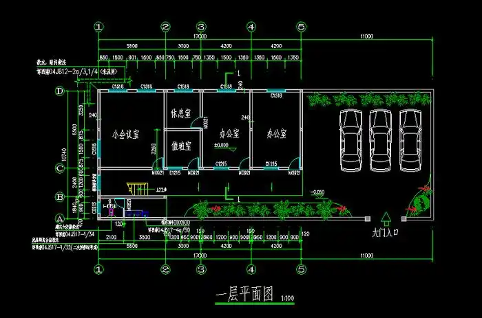 某农村活动中心建筑图