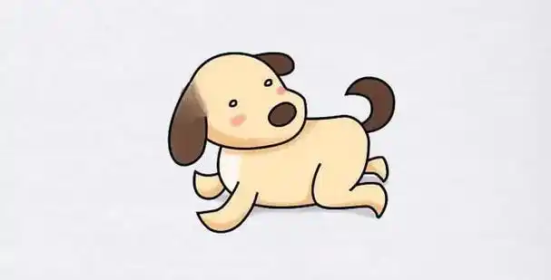 教大家学画小狗简笔画画法详细步骤图解教程
