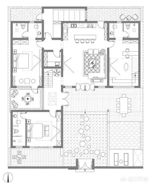 北京平谷现代简约风民宿设计方案出炉|露台|庭院|平面图|loft_网易