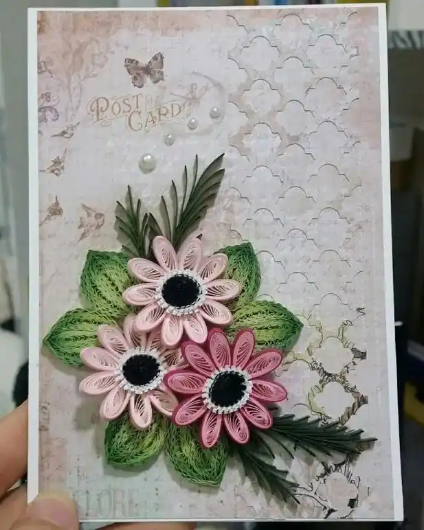 哪些简单可爱的衍纸小作品.贺卡合集#图文 #图文计划 #衍纸 - 抖音