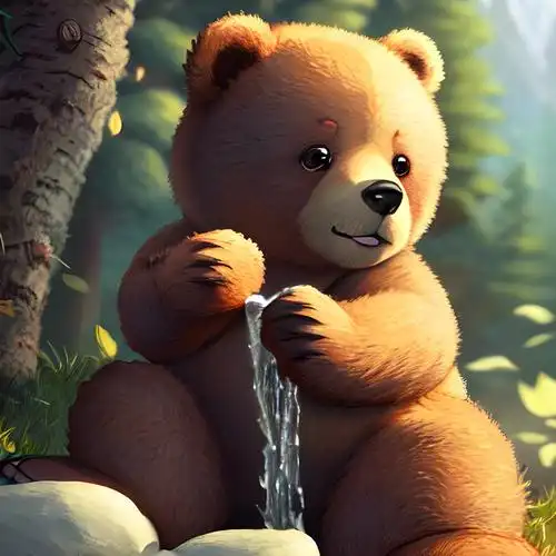 小熊图片头像卡通