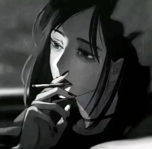 求女生抽烟的头像