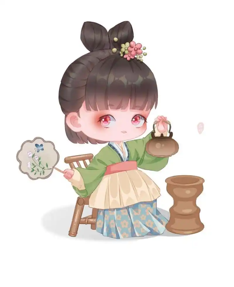 q版人物# #q版#古风#古风人物##插画##可爱##古风插画##汉服插画