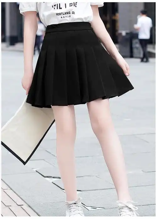 索菲熊儿童百褶裙半身裙短款夏季中大童a字裙夏天小学生短裙学院风小