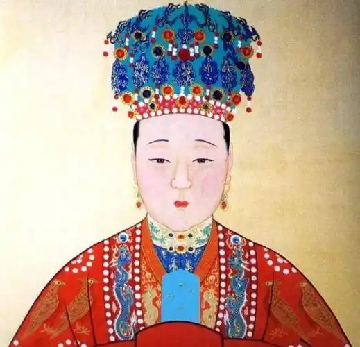 皇后原为慈宁宫宫女,万历九年(1581年),明神宗往慈宁宫向李太后请安