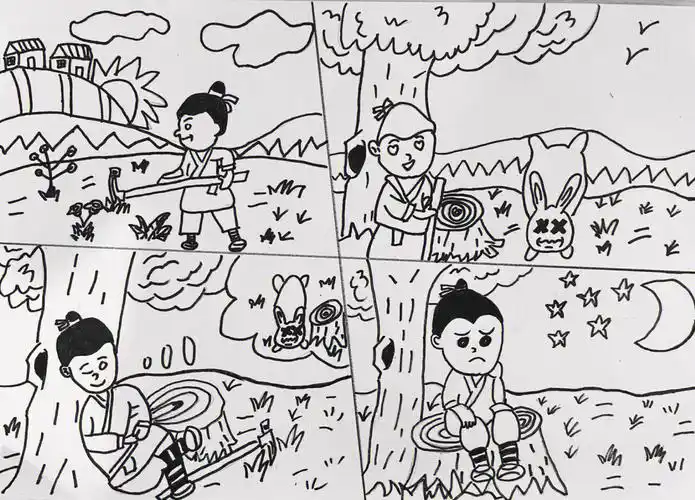 寓言故事  #主题绘画  #儿童画  #成语故事  #伊索寓言  #简笔画