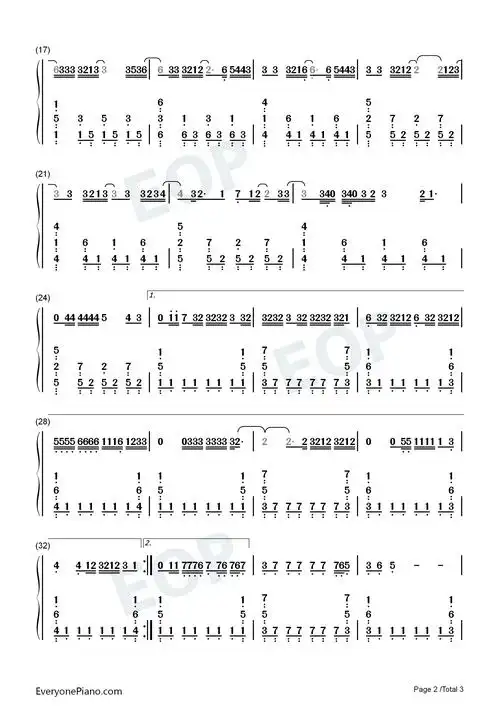 know-blackpink双手简谱预览2-钢琴谱文件(五线谱,双手简谱,数字谱