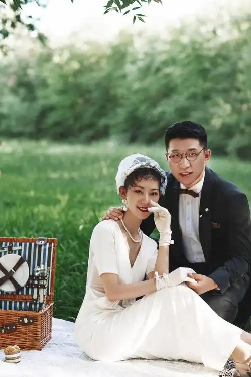 银川假摄摄影客片分享复古森系小清新婚纱照
