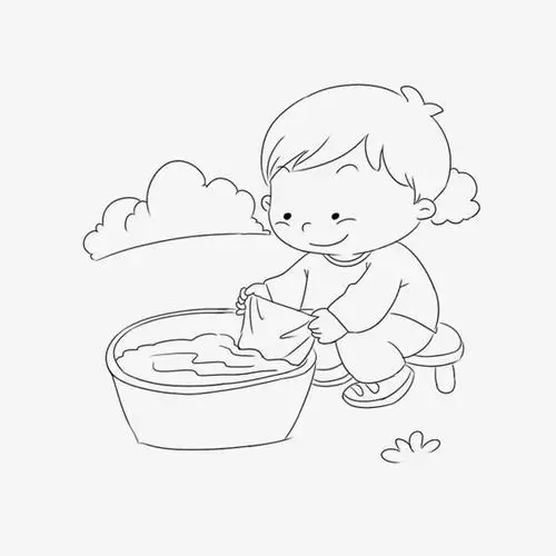 说干就干,我尽力回忆妈妈洗衣服时的步骤 ,动起手来.