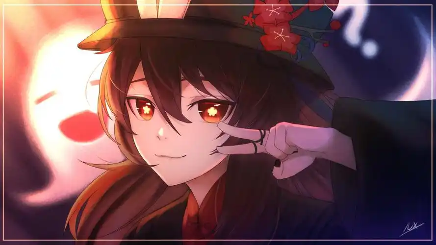 原神胡桃有哪些好看的无水印高清壁纸? - 知乎