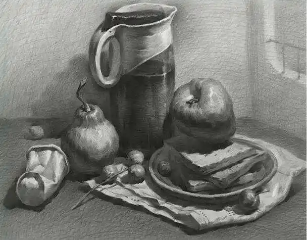 素描静物初学者该如何快速入门?郑州画室教你几招快速入门技巧!
