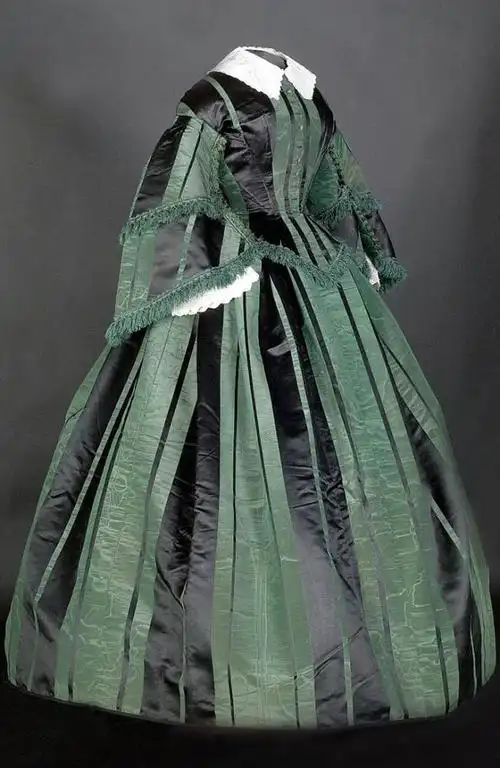 服装|维多利亚时期,1850s~1890s,绿色系.