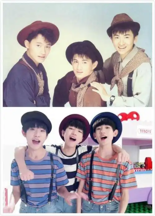 新旧三小只,除了作品悬殊大,tfboys颜值也远不及小虎队!
