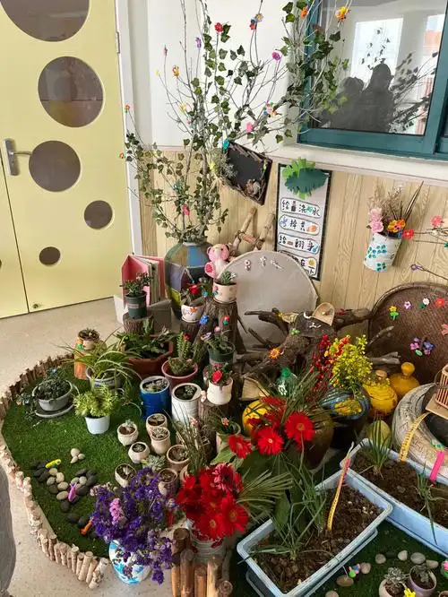 幼儿园春天自然角幼儿园环创