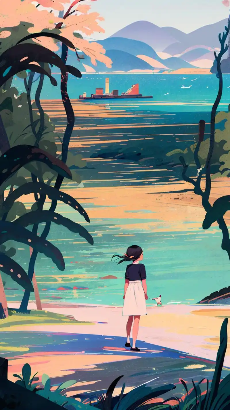 🌊女生专属的清新海边背景图🌴