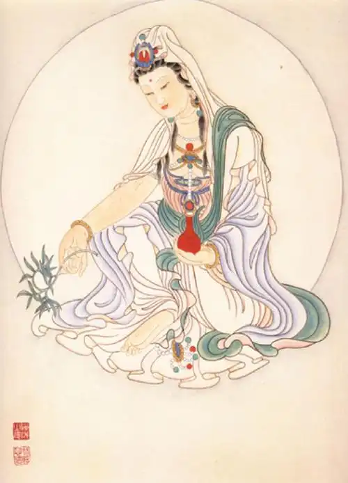 观音图稿(白描)