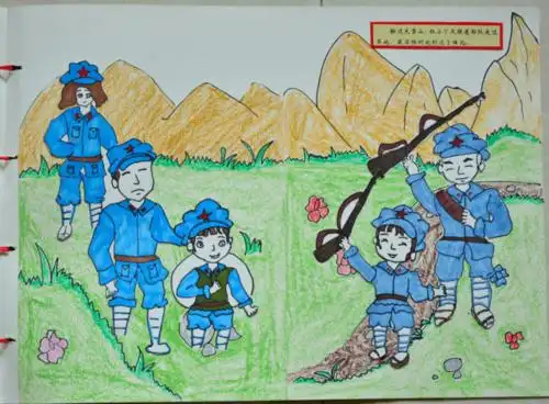 奋斗百年路启航新征程看岷县幼儿画笔下的红色传承