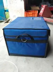 京东冷链物流配送保温箱,成色几乎全新,里面含4块冷冻板.冷藏